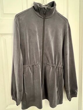 Lululemon Softstreme Cinch-Waist Full-Zip Jacket Medium Gray